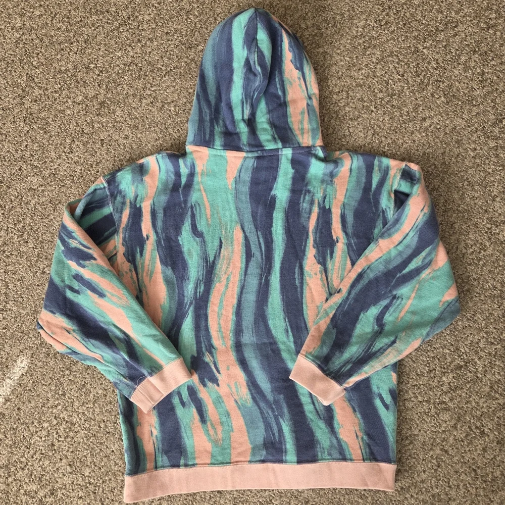 adidas originals R.Y.V. Marbled Paint Pastel AOP Hoodie Sweatshirt Men's‎ Small